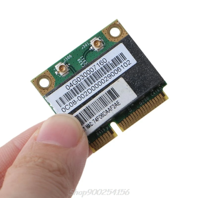 Wireless Card for Broadcom Bcm94313HMGB AW-NB047H BCM4313 Half Mini Pci-e Wifi Net-work Card with Bluetooth-compatible4.0 Au19