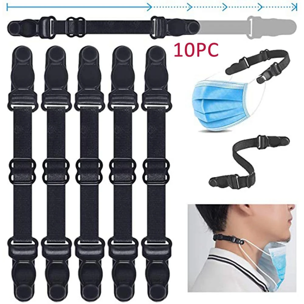10PCS Adjustable Mask Extension Belt Bandage Mask Hook Anti-Slip Ear Rope salvaorejas mascarillas mask holder protection masks
