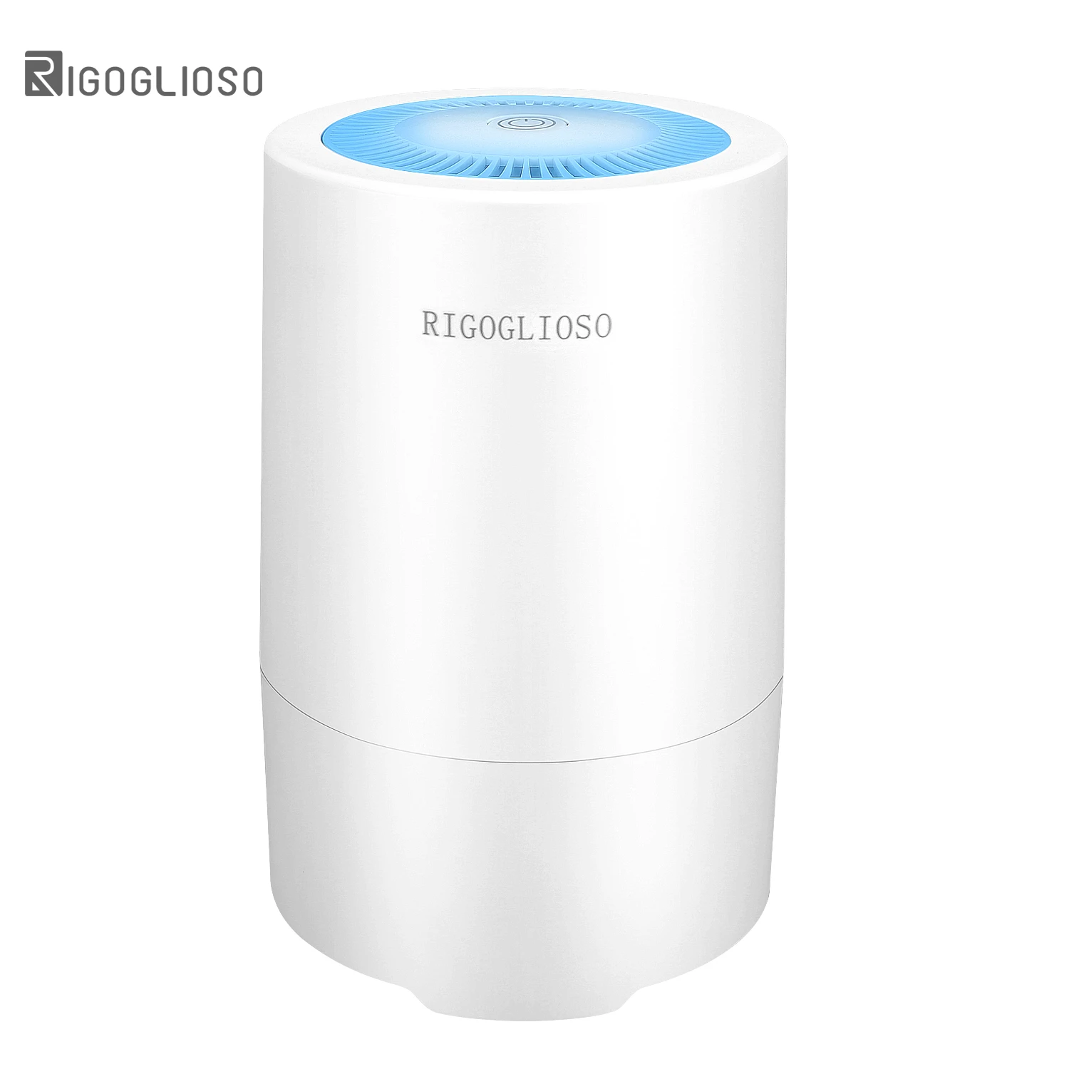 RIGOGLIOSO Air Purifier for Home with True HEPA Filter Night Light Portable Purifiers for Dust Smokers Pollen Pet Dander 900S