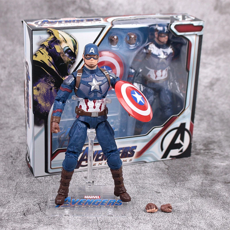 17CM Disney Marvel Model Toys Avengers 4 Super Hero Captain America Spiderman Iron Man Thor Action Figure Dolls PVC Gifts Toys