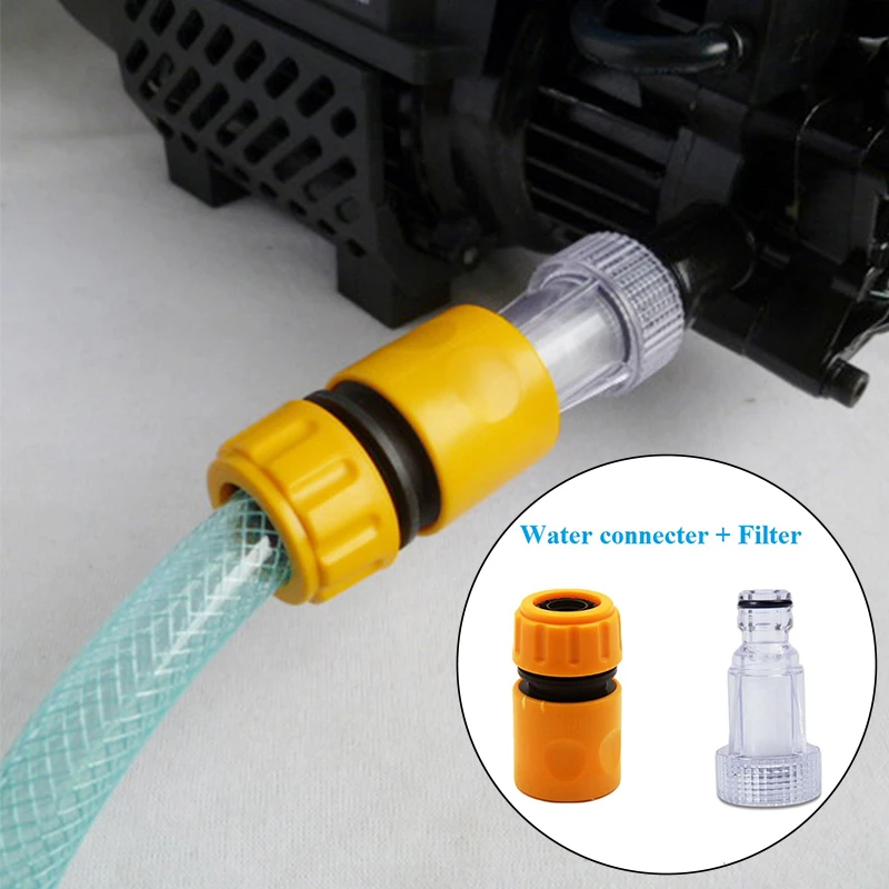 Water Connector filter Accessories Car Washer Adapter Pressure Washer Filters Nets Hose Pipe Fitting Nozzle Garden Machinery