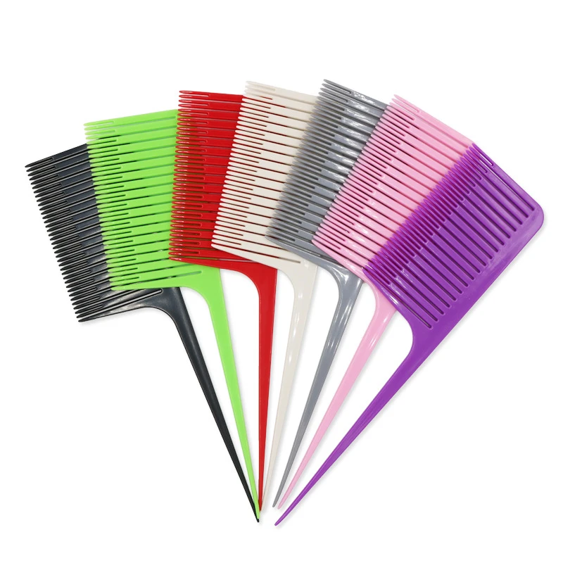 1PC Profession Dyeing Comb Weave Comb Tail Pro-hair Dyeing Comb Weaving Cutting Combs Hair Brush for Hairdressing