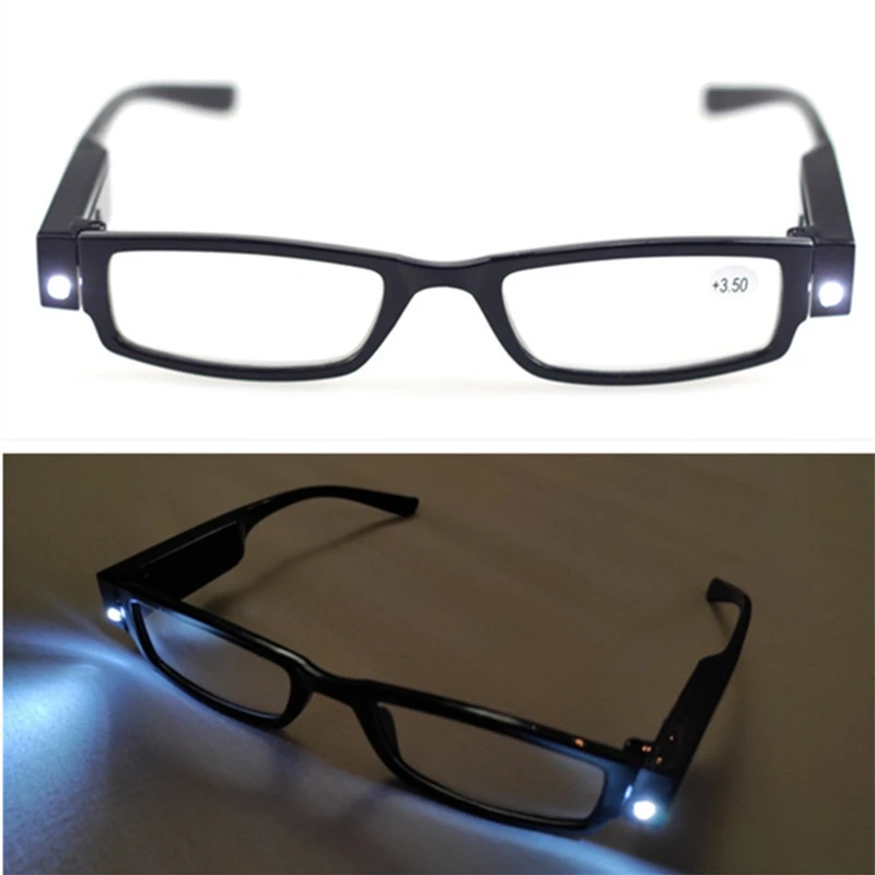 Multi Strength LED Reading Glasses Eyeglass Spectacle Diopter Magnifier Light UP