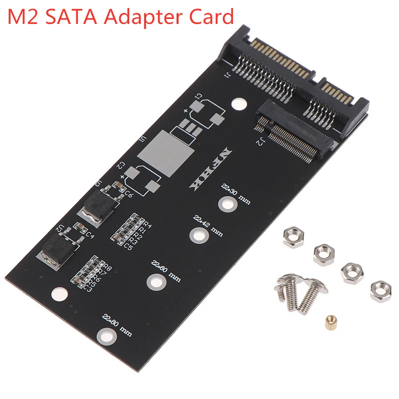 1set High Efficiency M.2 Nvme Ssd Convert Adapter Card Nvme/ahci Upgraded Kit For Sata Revision I/ii/iii (1.5/3.0/6.0 Gbps)