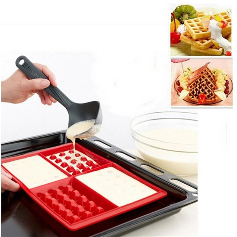 Waffle Makers For Kids Silicone Cake Mould Waffle Mould Silicone Bakeware Set Nonstick Silicone Baking Mold Set K20