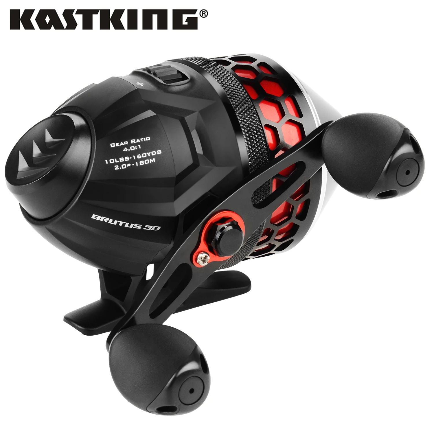 KastKing Brutus Fishing Reel 4.0:1 Gear Ratio 5+1 Ball Bearing 5kg Max Drag Fishing Coil Spincast Reel With 10LB Fishing Line