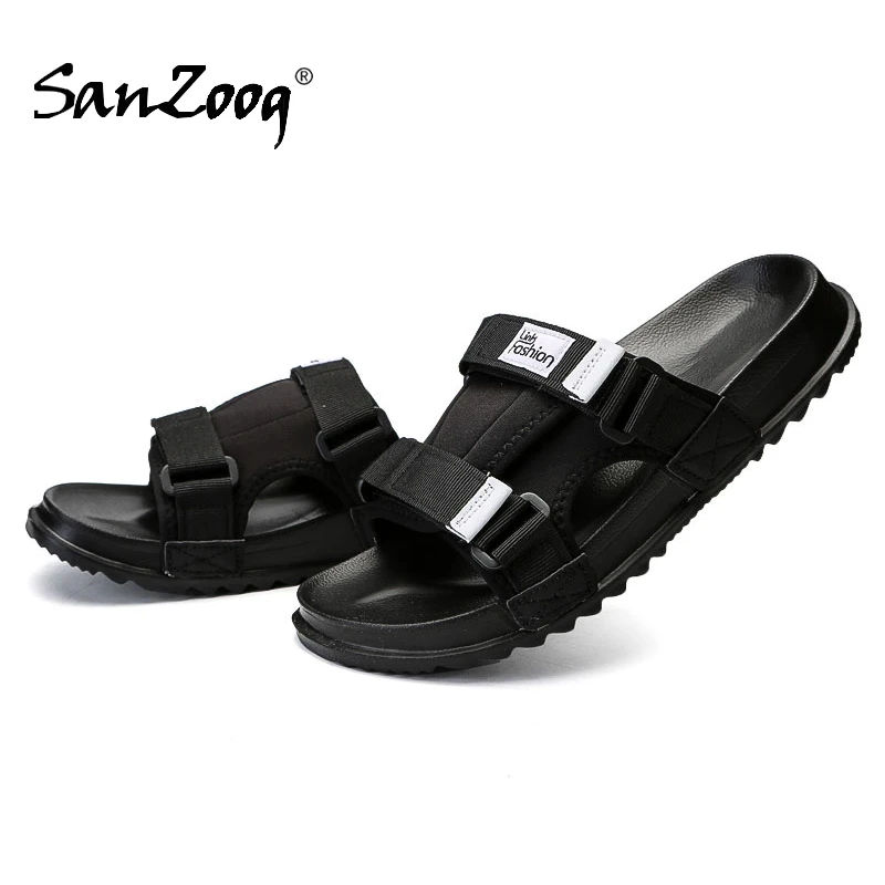 Casual Men Slippers Slides Summer Shoes Beach Outdoor Slide Slipper Sandals Big Size 49 50 Hot Sale For Dropshipping 2021