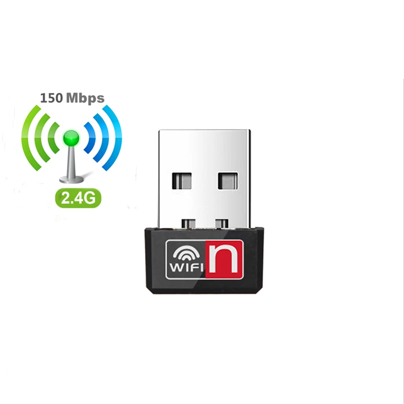 kebidu Portable Mini USB Adapter 150Mbps Wi-Fi Adapter MT7601 For PC USB Ethernet WiFi Dongle 2.4G Network Card Wi Fi Receiver