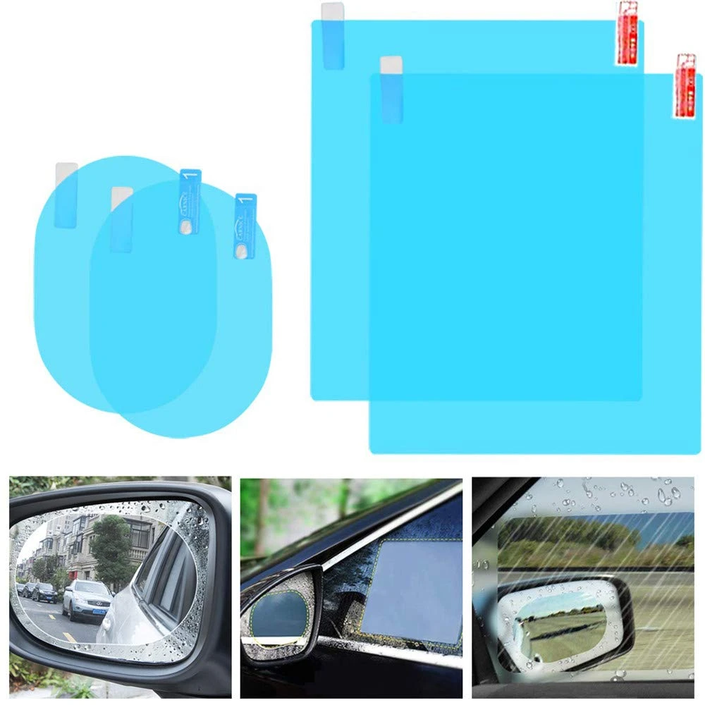 Car Rearview Mirror Film Protective Waterproof Anti Fog Auto Window Clear Soft Film Suit for Bathroom Mirror Sticker Accessories