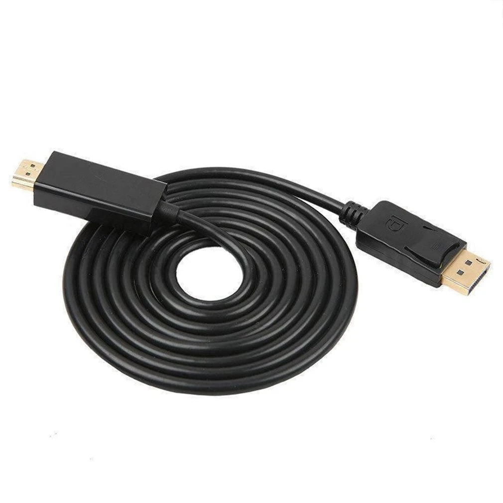 1.8M Display Port DP Male To HDMI-compatible Cable Adapter 4K Laptop PC High-definition TV Cable Converter High Performance
