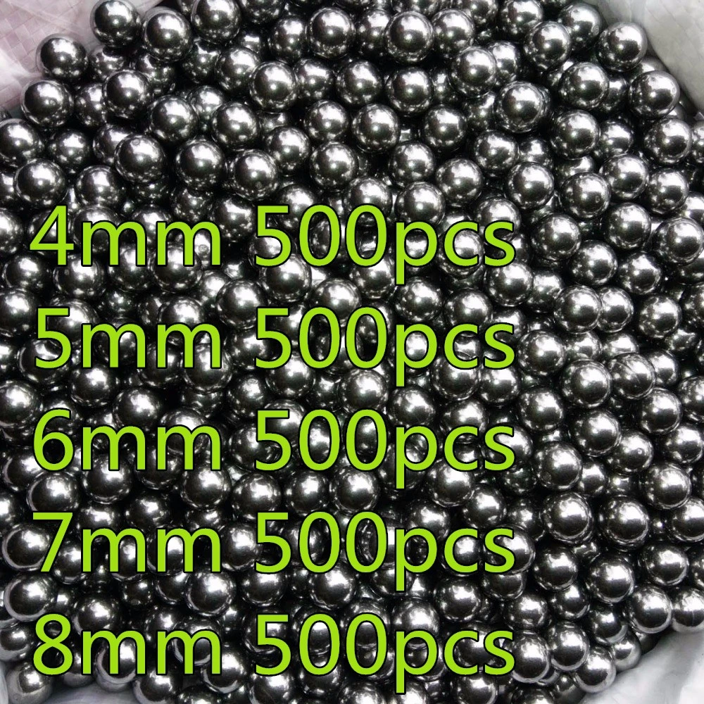 500 pieces/batch of 4mm-8mm hunting slingshot stainless steel ball for shooting stainless steel ball for shooting pinball