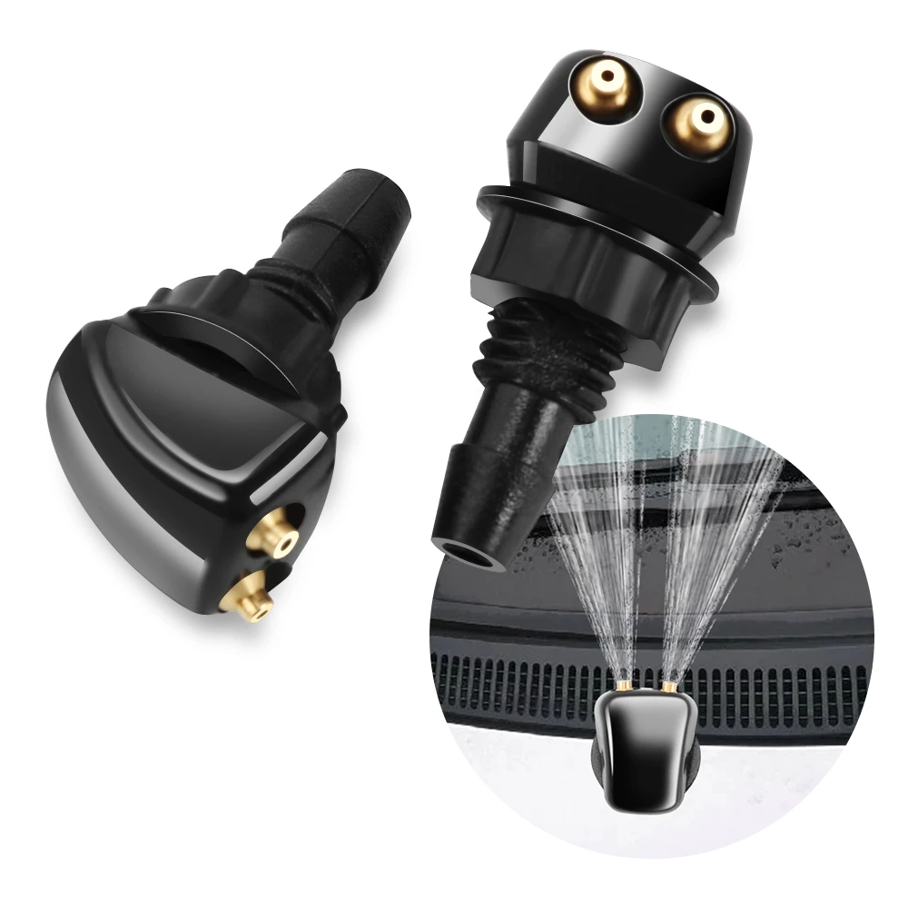 2 X Car Universal Washer Wiper Nozzle Water Spray for Lada Granta Kalina 2 1 Priora Vaz Niva Largus 2110 2114 4x4 Xray