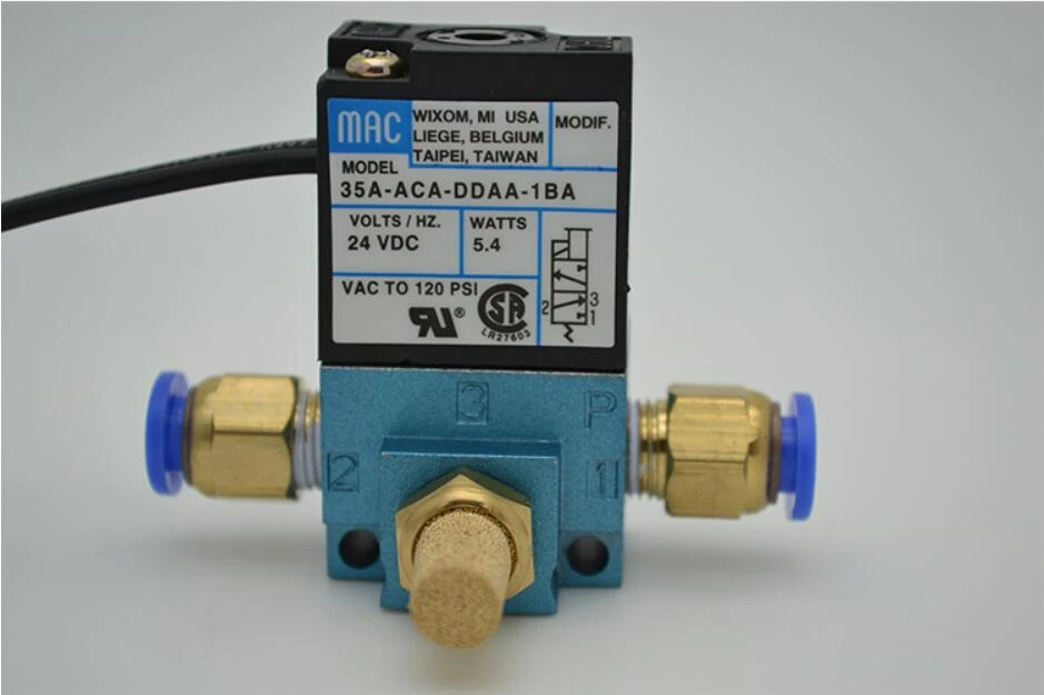 MAC 3 Port Electronic Boost Control Solenoid Valve 35A-ACA-DDBA-1BA 35A-ACA-DDFA-1BA 35A-ACA-DDAA-1BA With Brass