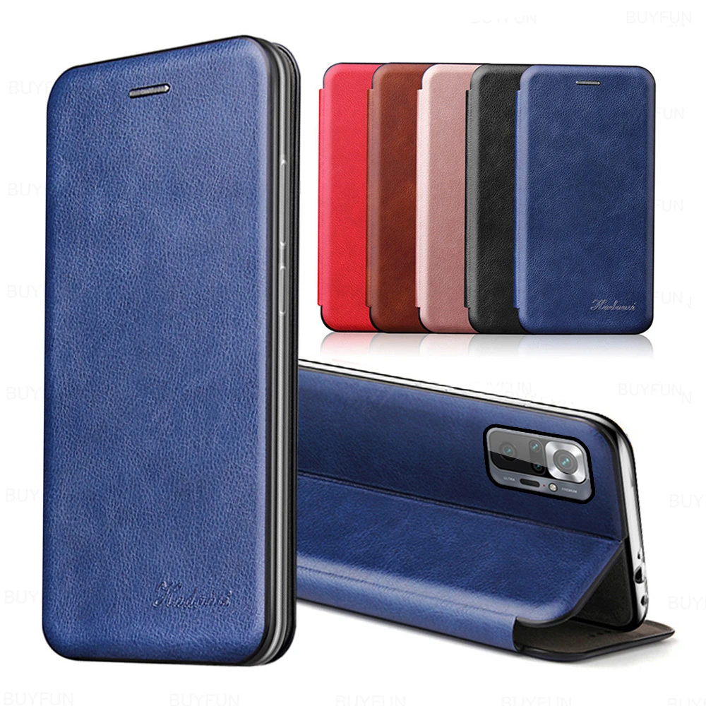 magnetic leather case For xiaomi redmi note10 pro coque redmy redmi note 10 pro max 10s note10pro wallet book stand phone cover