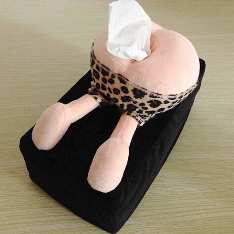 Creative Funny Ass Tissue Box Case Cover Home Office Car Paper Extraction Tissue Box Cover Holder Portable Paper Box