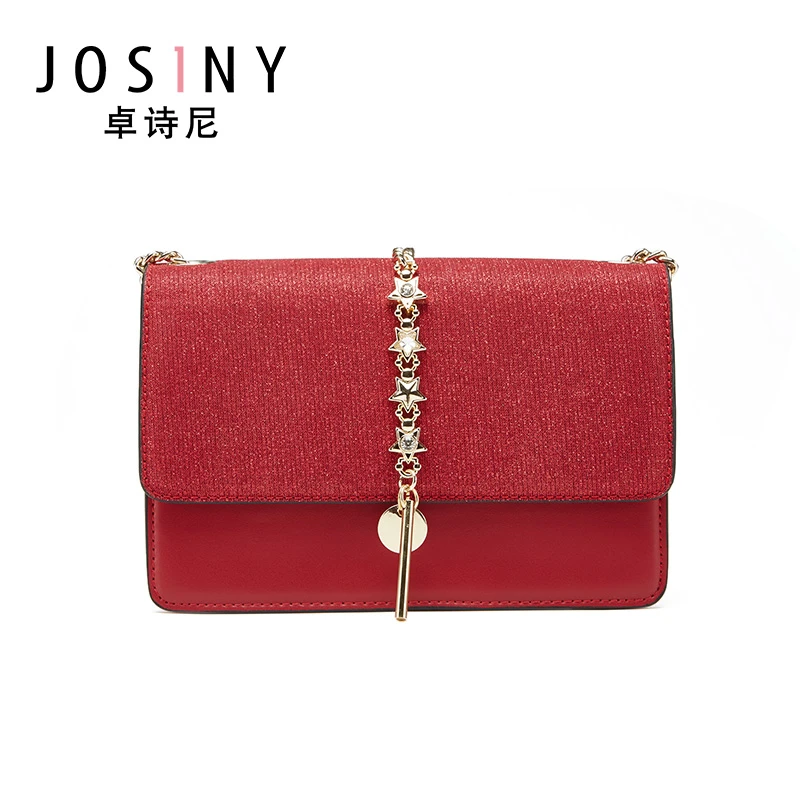 JOSINY Shoulder Corssbody Bags for Women's Female Handbag PU Leather Solid Color U-Shape Large Capacity with Magnet Hook