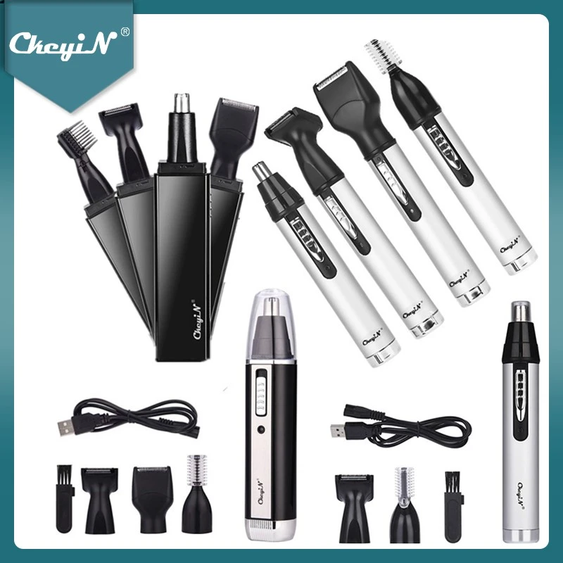 CkeyiN Electric Nose Hair Trimmer Ear Nose Trimer Hair Remover Eyebrow Beard Shaver Razor Clipper Face Shaving Cutting Machine