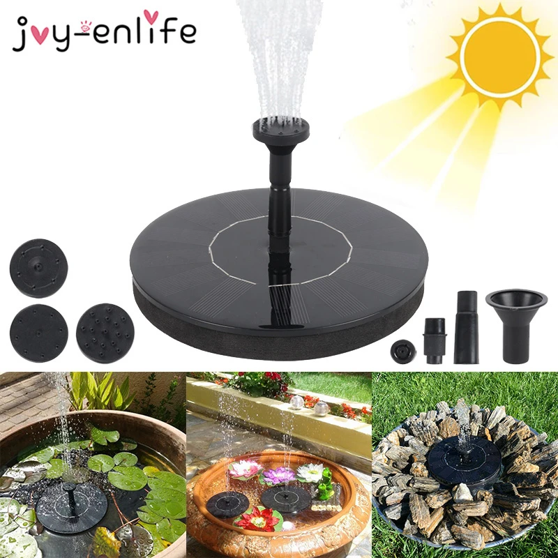 Solar Fountain Watering Kit Patio Landscape Floating Water Pump Outdoor Garden Swimming Pool Pond Waterfall Decoration Fountain