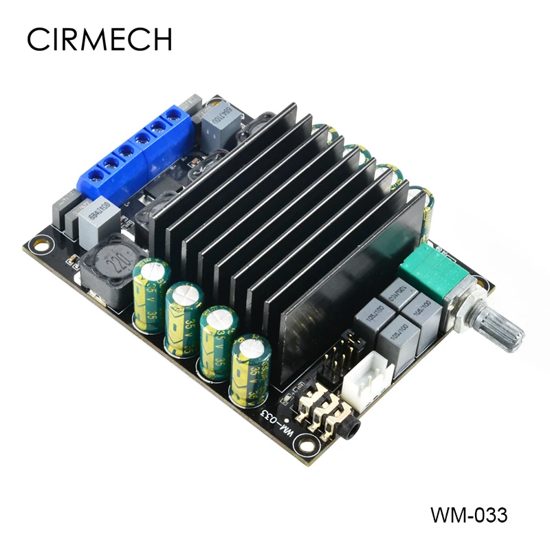 CIRMECH Digital Amplifier Audio Board TDA7498 Power Audio Amp 2.0 Class D Amplifiers Stereo HIFI amplifier DC12-36V   2*100W