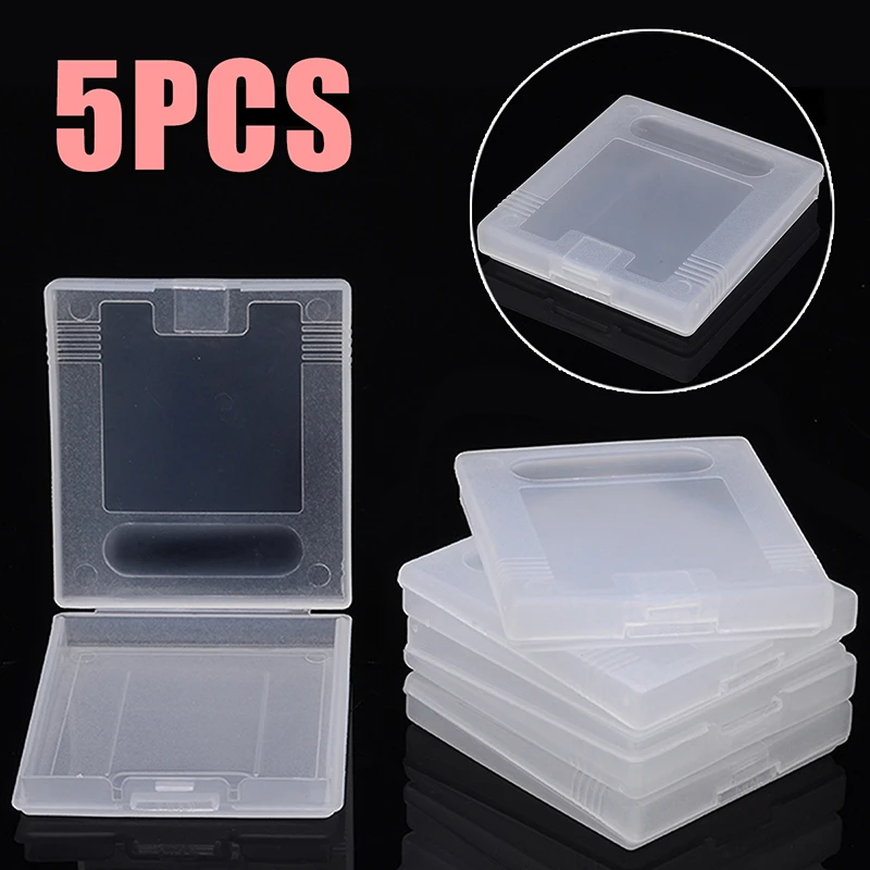 For Game Cases 5Pcs/set Plastic Game Card Cartridge Cases Boxes Game Cartridge Case Dust Cover White Clear Mayitr