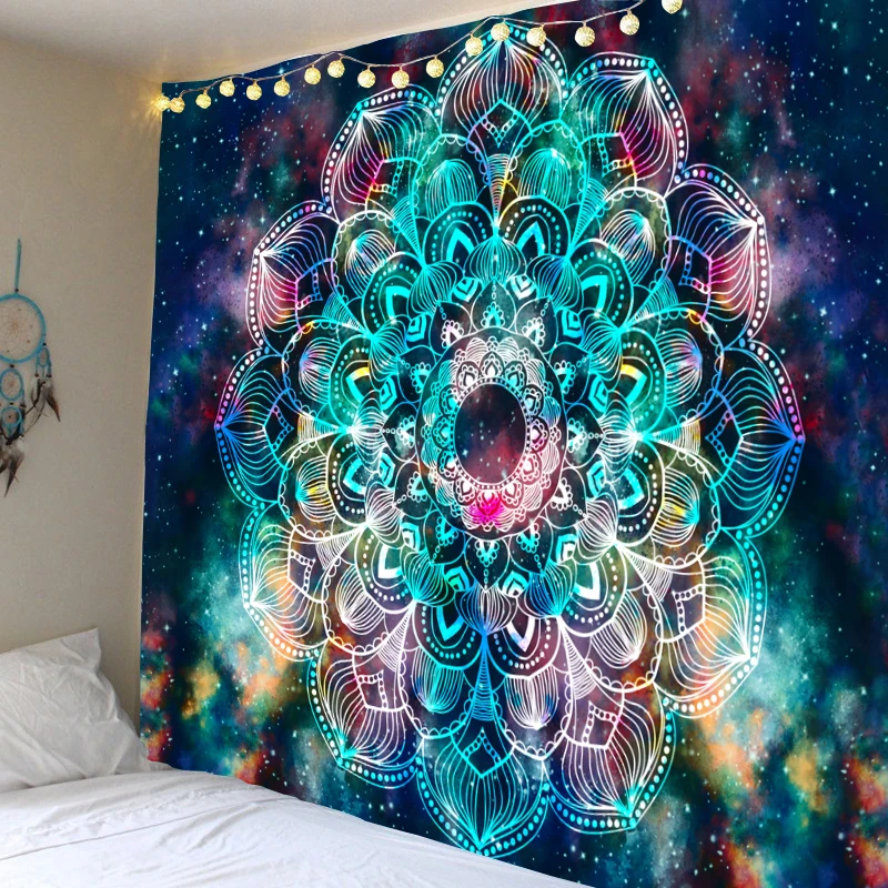 Mandala Tapestry Tarot Card Divination Witchcraft Tapestry Sun Moon Decoration Tapestry Bedroom Tapestry