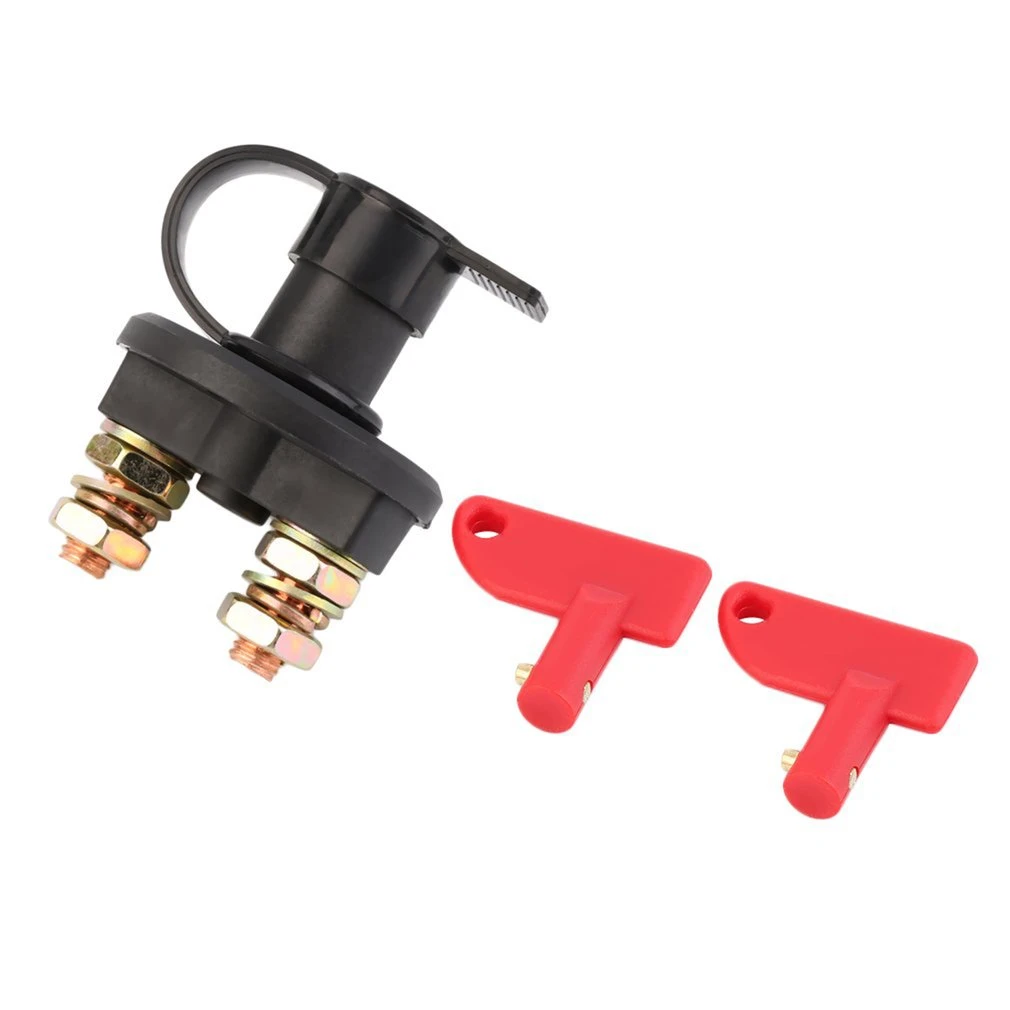 12-24v Car Battery Switch Power Isolator Cut Off Kill Switch + 2 Removable Keys For Marine ATV Truck Boat Car Disconnect