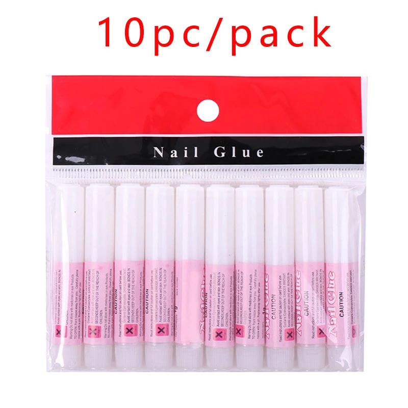 10pc/lot Mini Beauty Nail Glue Professional Nail Art Glue False Art Decorate Tips Acrylic Glue Nail Accessories For Rhinestones