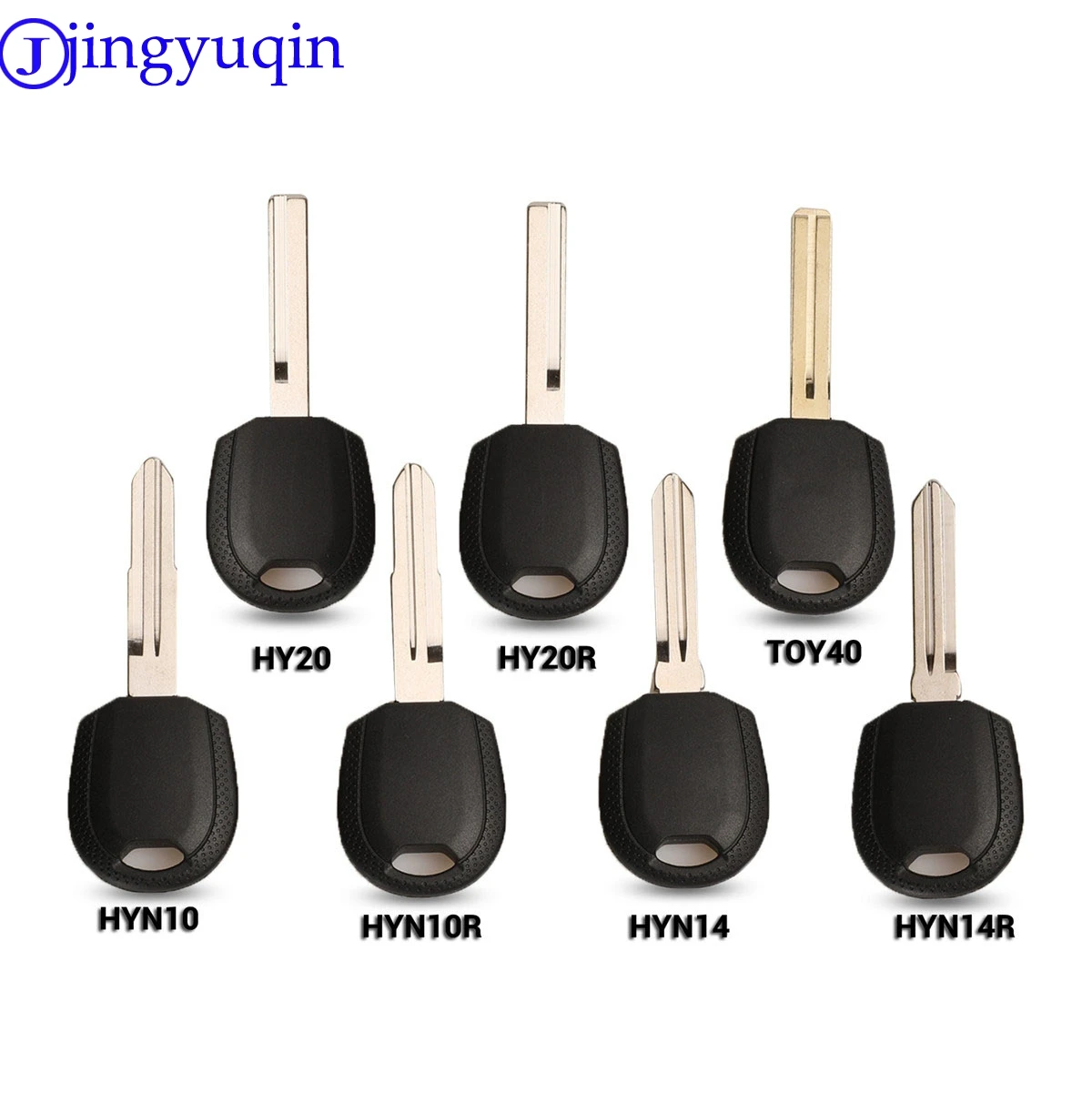 jingyuqin 10p Transponder Key Blank For Hyundai Accent I30 IX35 Sonata NF Elantra Tucson Verna Kia Car Key Shell Case