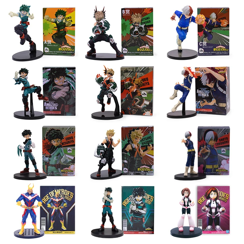 My Hero Academia PVC Action Figure Midoriya Izuku All Might Bakugou Katsuki OCHACO URARAKA Todoroki Model Figurals Toy