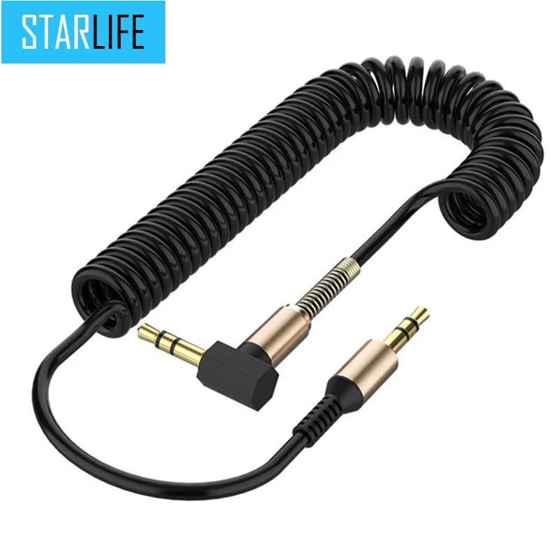 Car Audio Cable 3.5mm Male to Male Cord Jack Aux Cable for iPhone 6/ Samsung Galaxy s8/ Headphone/ Xiaomi Redmi/ Speaker