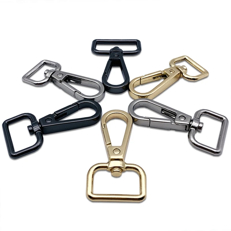 5pcs Swivel Lobster Clasp Keychain Alloy Metal Clasps Hooks Handbag Straps Accessories DIY Jewelry Making