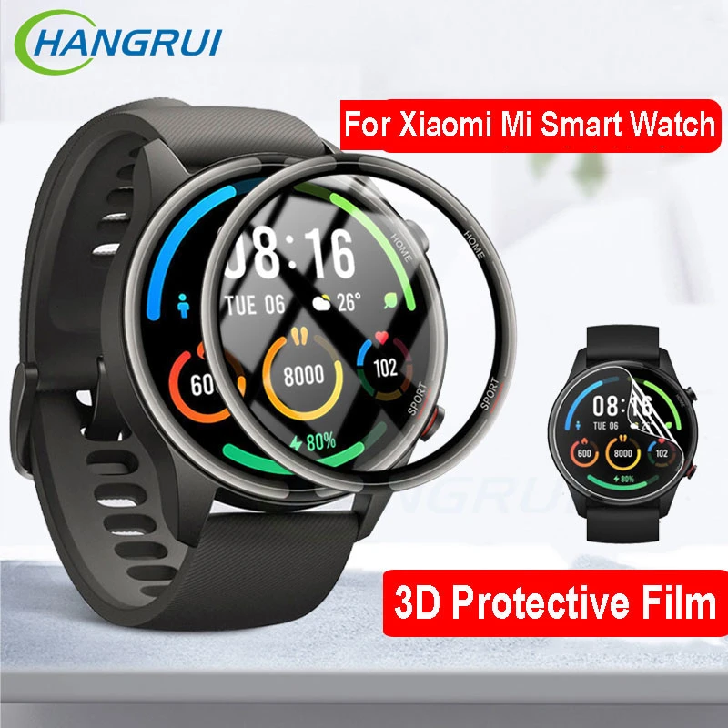 3D Protective Film For Xiaomi Mi Smart Watch Color Sports Version HD Full Screen Protector Mi Watch Smartwatch Hydrogel Film