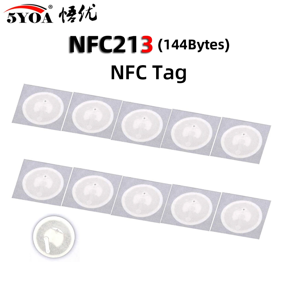 10pcs NFC Tag NFC213 Label 213 Stickers Tags Badges Lable Sticker 13.56mHz for huawei share ios13 personal automation shortcuts