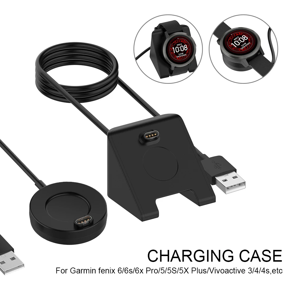 Watch Charger for Garmin Fenix 6 6s 6x Pro 5 5S 5X Plus Vivoactive 3 4 4s Forerunner 945 935 245 245M 45 45S Charging USB Cable