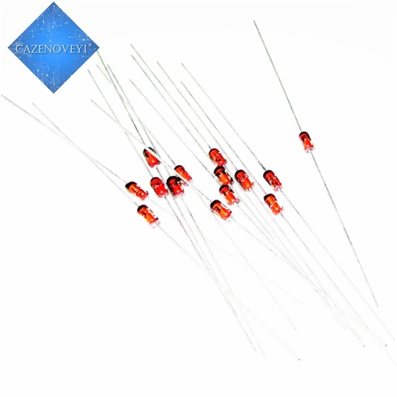 10pcs/lot 1N34A 1N34 Germanium Diode 50mA 65V DO-35 (DO-204AH) IN34A IN34 Axial for TV FM AM Radio Detection In Stock