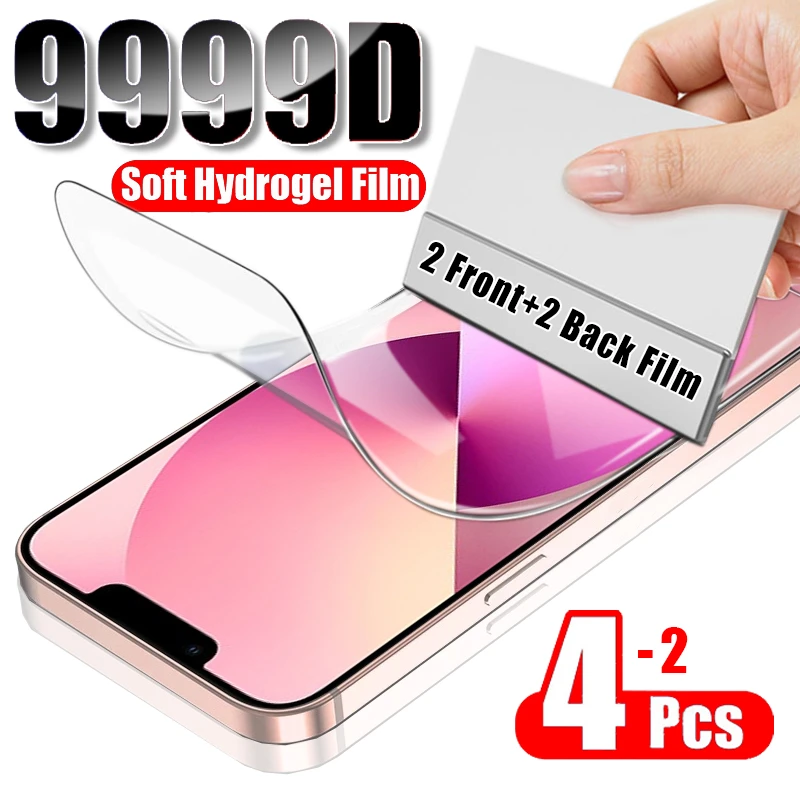 Front Back Full Cover Hydrogel Film For iPhone 13 12 11 Pro Max Screen Protector iPhone 6 7 8 Plus X Xr Xs Max 12 Mini Not Glass