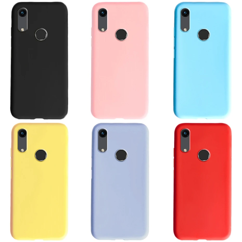 For Huawei Y6S Case Cover TPU Matte Silicone Bumper Soft Back Cover For Huawei Y6S Phone Cover 6.09