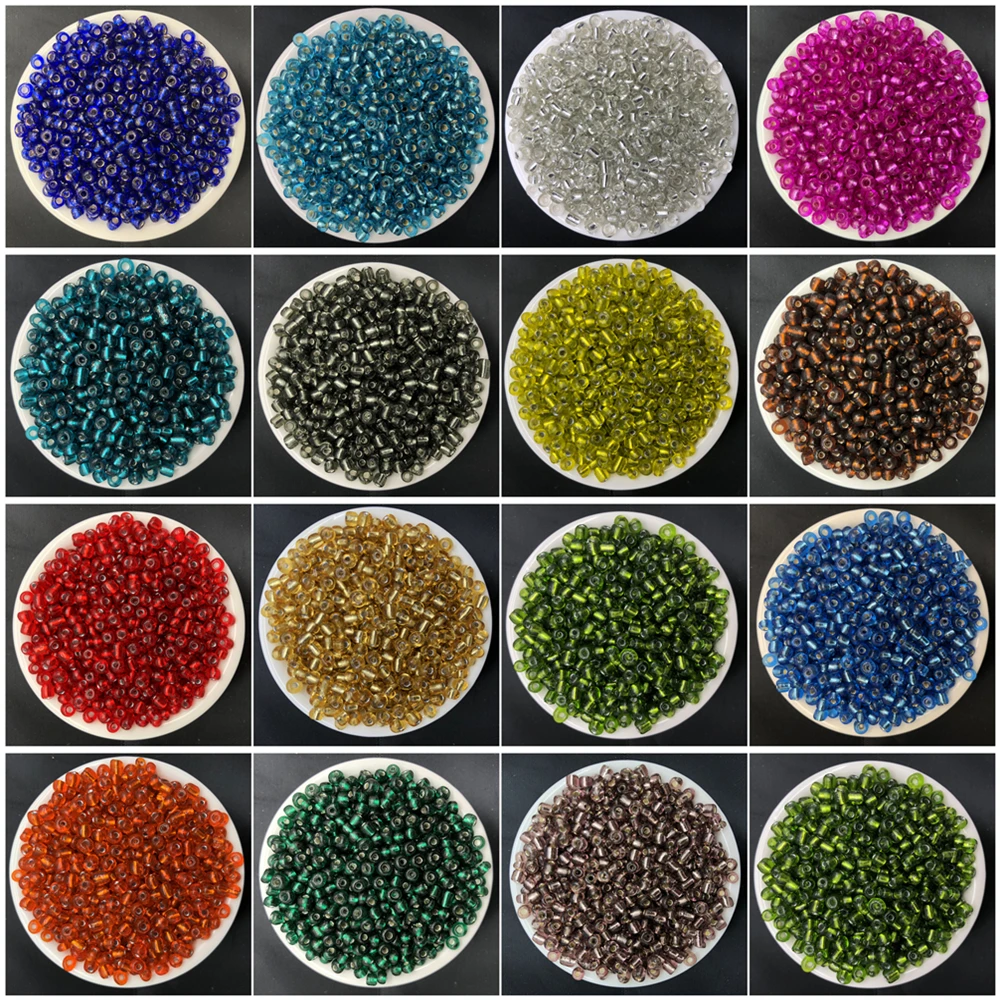 200pcs 4mm Charm Czech Glass Seed Spacer Beads Irrigation DIY Bracelet Necklace Jewelry Making Accessories