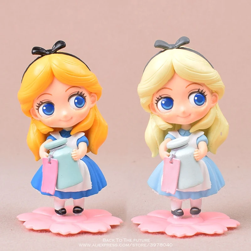 Disney Alice in Wonderland 11cm Action Figure Model Anime Mini Decoration PVC Collection Figurine Toy model for children gift