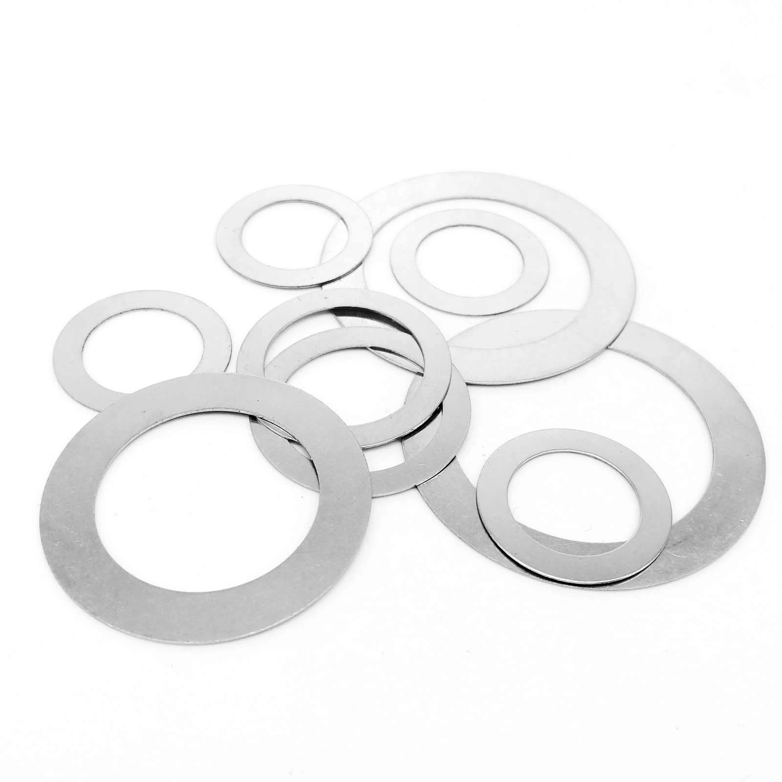 50pcs M2 M3 M4 M5 M6 M7 M8 DIN988 304 Stainless Steel Ultra Thin Flat Washer Adjusting Ultrathin Shim Plain Gasket High Quality