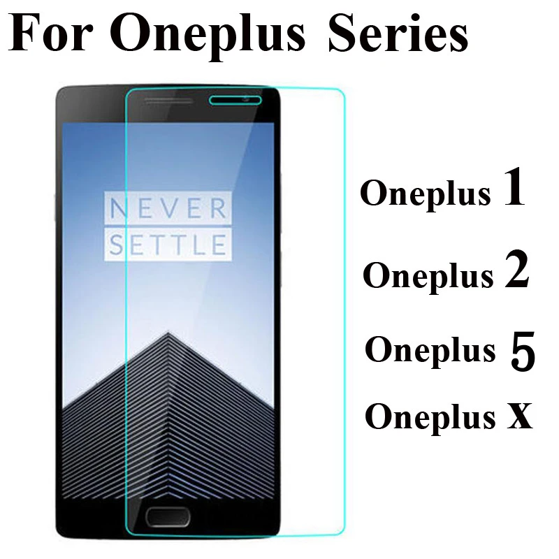 2pcs Tempered Glass Screen Protector For One Plus X 5 2 1 6T For OnePlus7 6 5 Two Toughened Explsion Proof Protective Glass Film