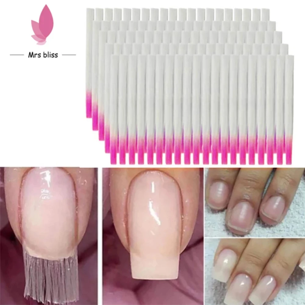 Professional Silk Fiberglass Nail Form Acrylic Tips Extension Gel Nail Accessory Glass Fiber Nail Extension Paper Tool