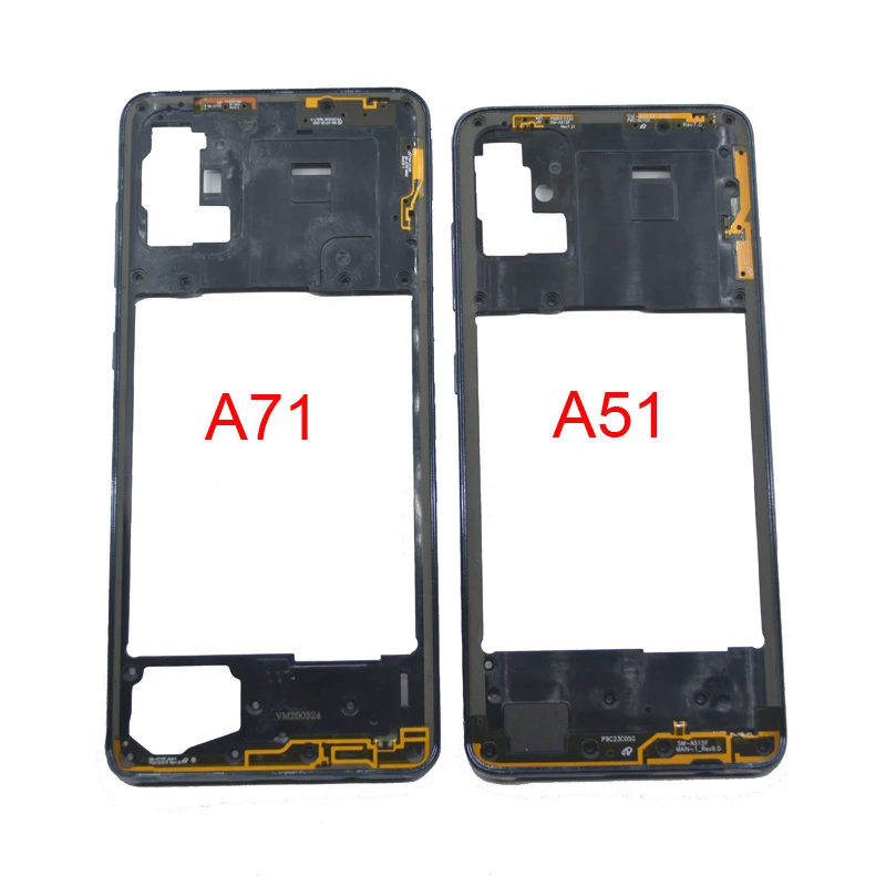 New Middle Frame For Samsung Galaxy A51 A71 A515 A515F A715 A715F Original Phone Housing Center Chassis Cover + Buttons A51 A71