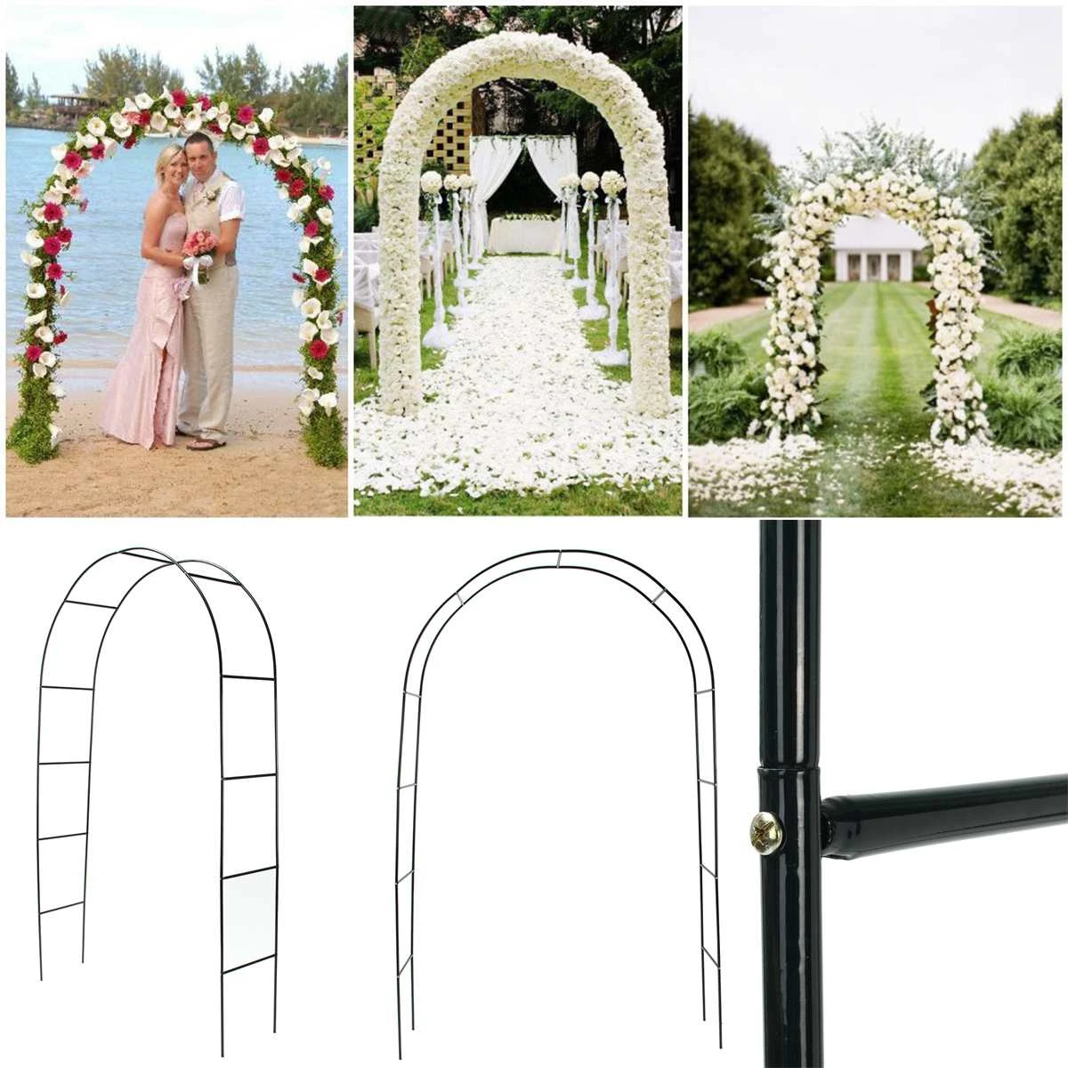 Iron Wedding Arch Decorative Garden Backdrop Pergola Stand Flower Frame For Marriage birthday wedding Party Decoration DIY Arch