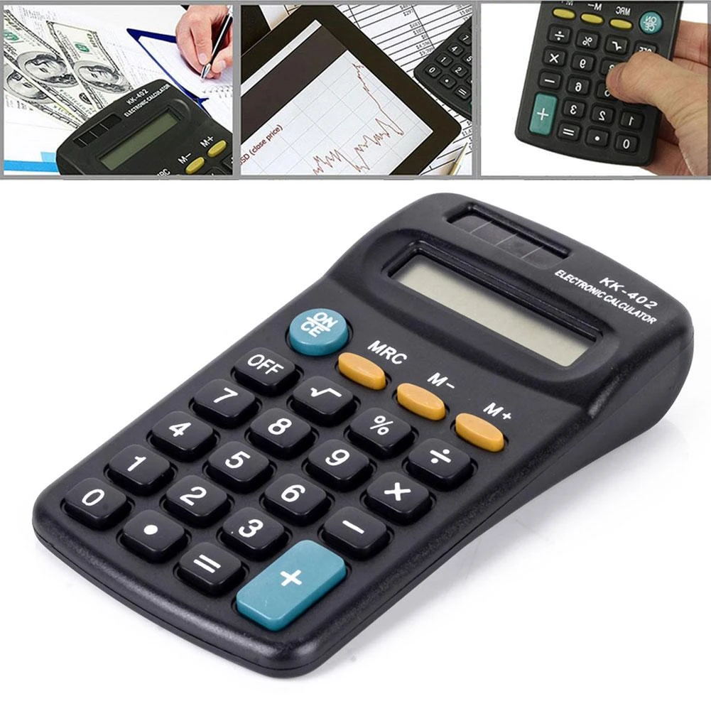 8 Digit Calculator Office Finance Calculator Battery Powered Mini Electronic Calculator Student Stationery Supplies