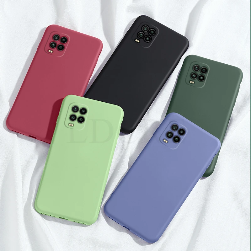 For Xiaomi Mi 10 Lite Case Liquid Thin Silicone Case For Xiaomi  Mi 11 Lite 5G NE Cover For Xiaomi 11T Pro Redmi Note 11 11 Pro