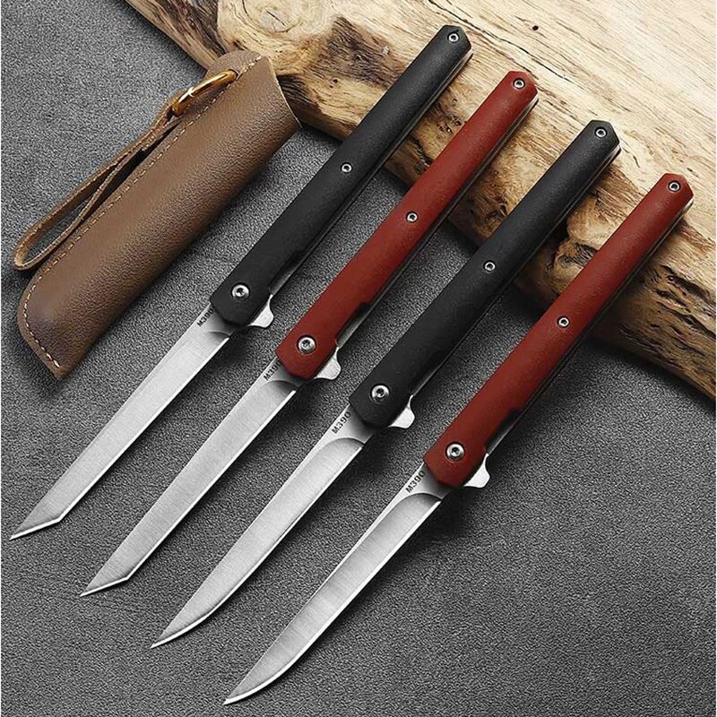 M390 Folding Knife G10 Outdoor Self-Defense Knife 59 HRC High Hardness Folding Knife CS GO Portable Fruit Knife