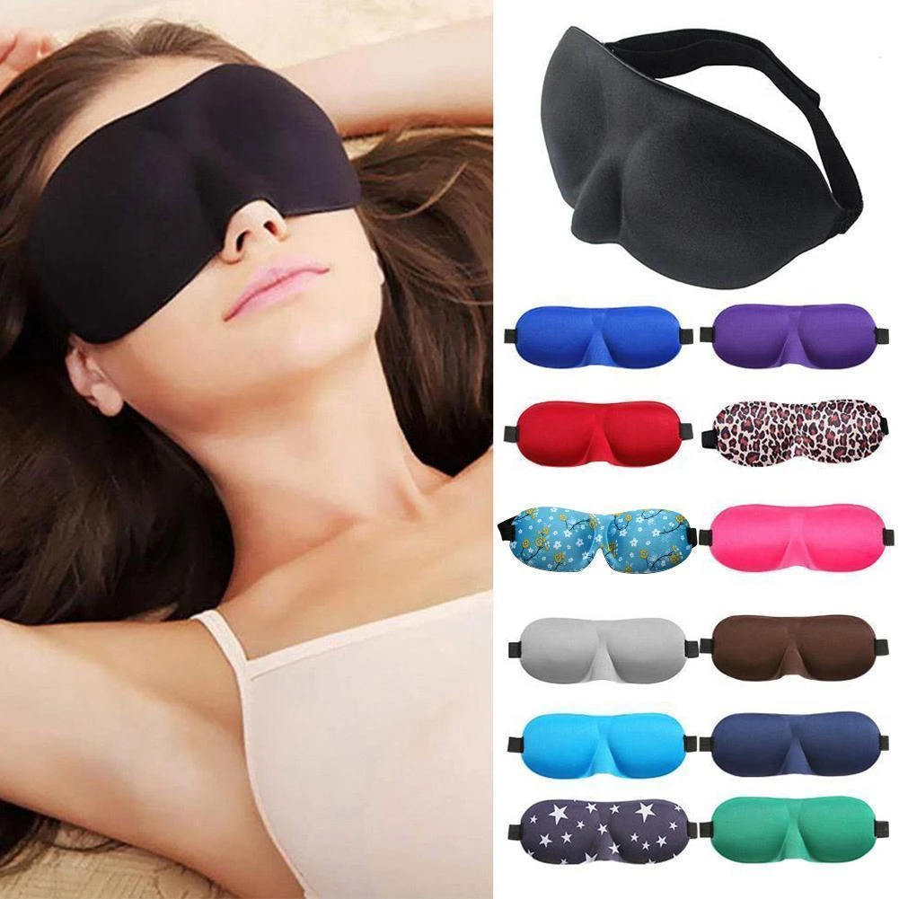 1Pcs 3D Sleep Mask Natural Eye Sleeping Mask Eyeshade Cover Eye Patches Women Men Soft Blindfold Travel Eyepatch маска для сна