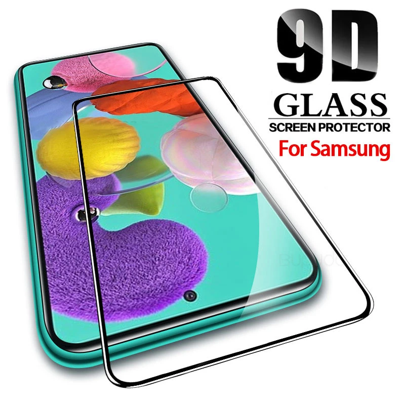 9D Full Cover Tempered Glass For Samsung Galaxy A51 A71 A50 A72 Screen Protector For Samsung A 51 71 52 72 A32 Protective Glass