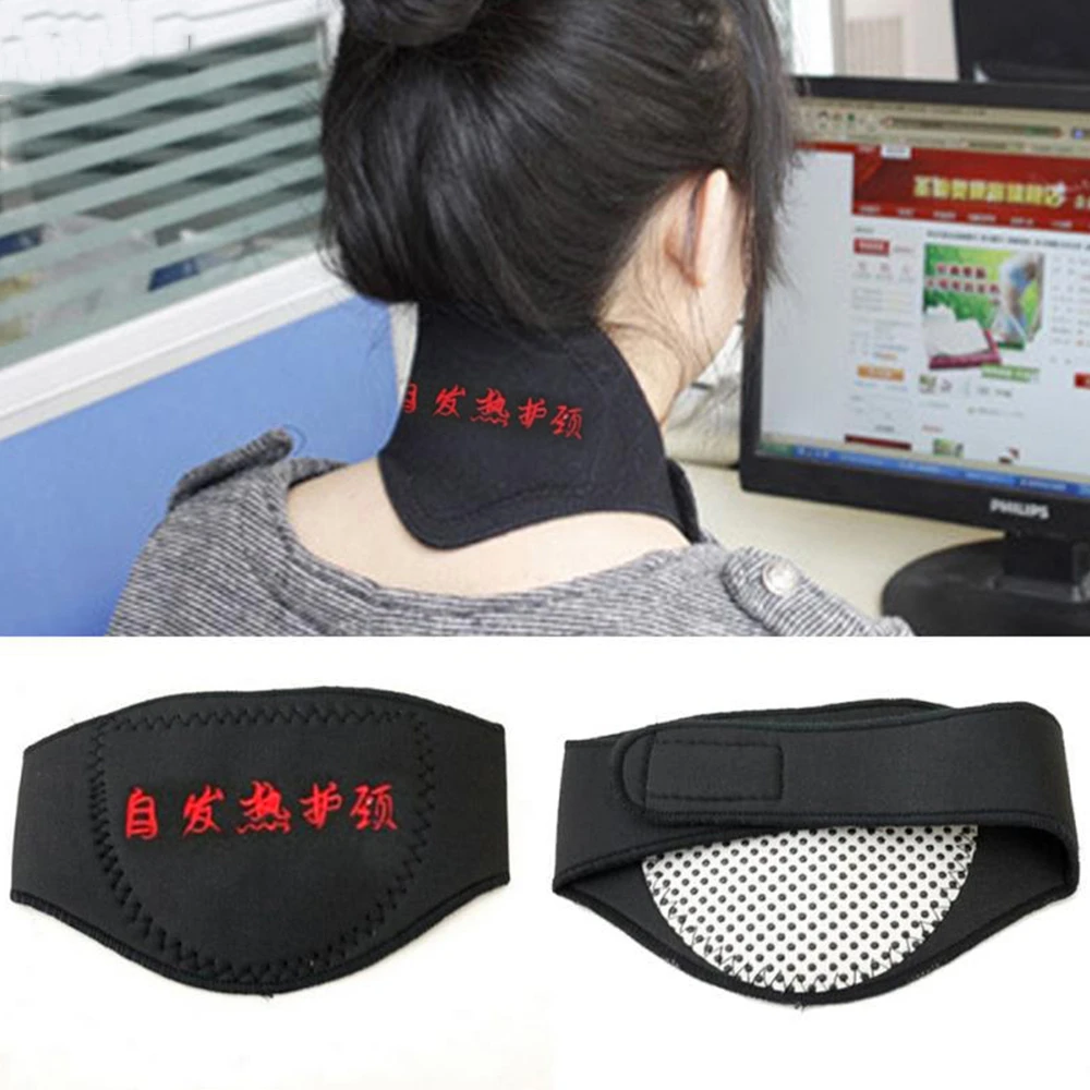 Ifory Tourmaline Self-heating Neck Belt Neck Support Massager 1Pcs Protection Spontaneous Heating Belt Health Care Dropship